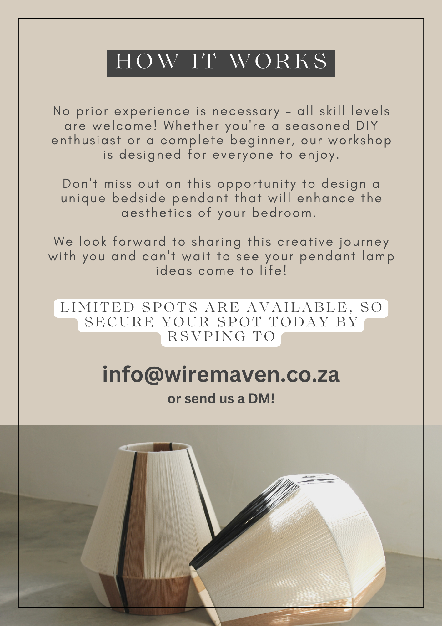 Weaving Workshop - Bedside Pendant