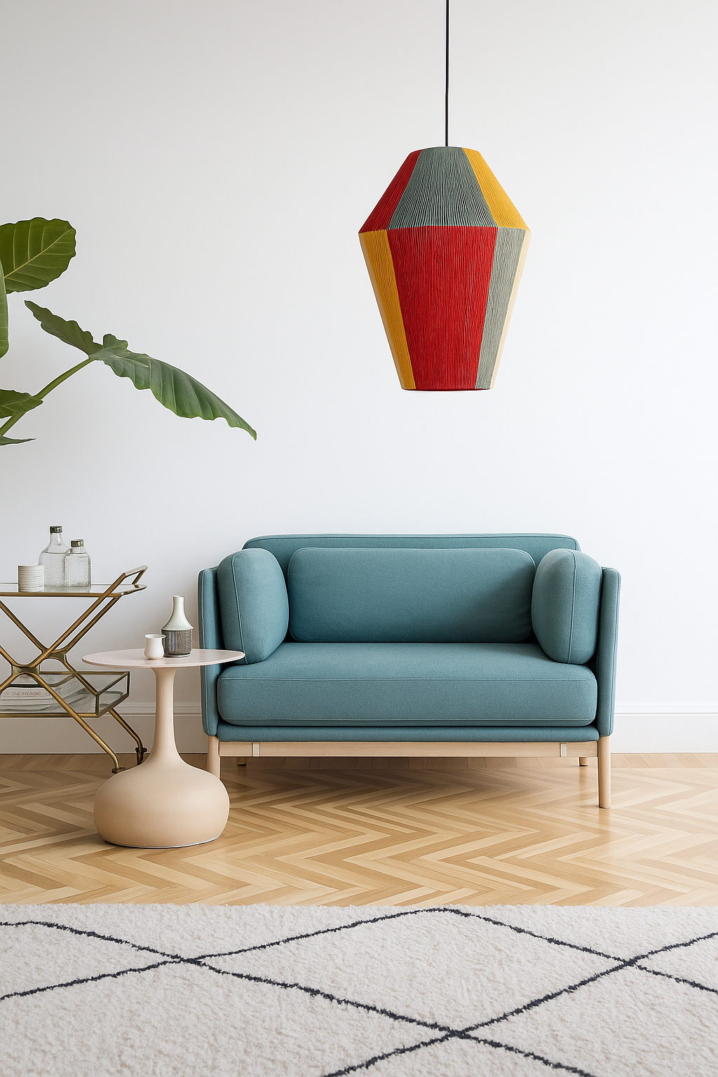 Hanging Cone Pendant - Sunset