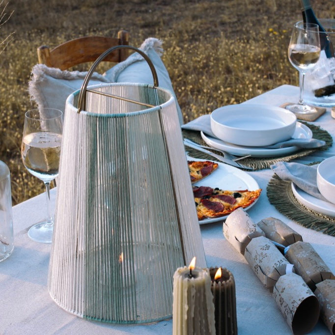 Table Lantern - Golden Sage