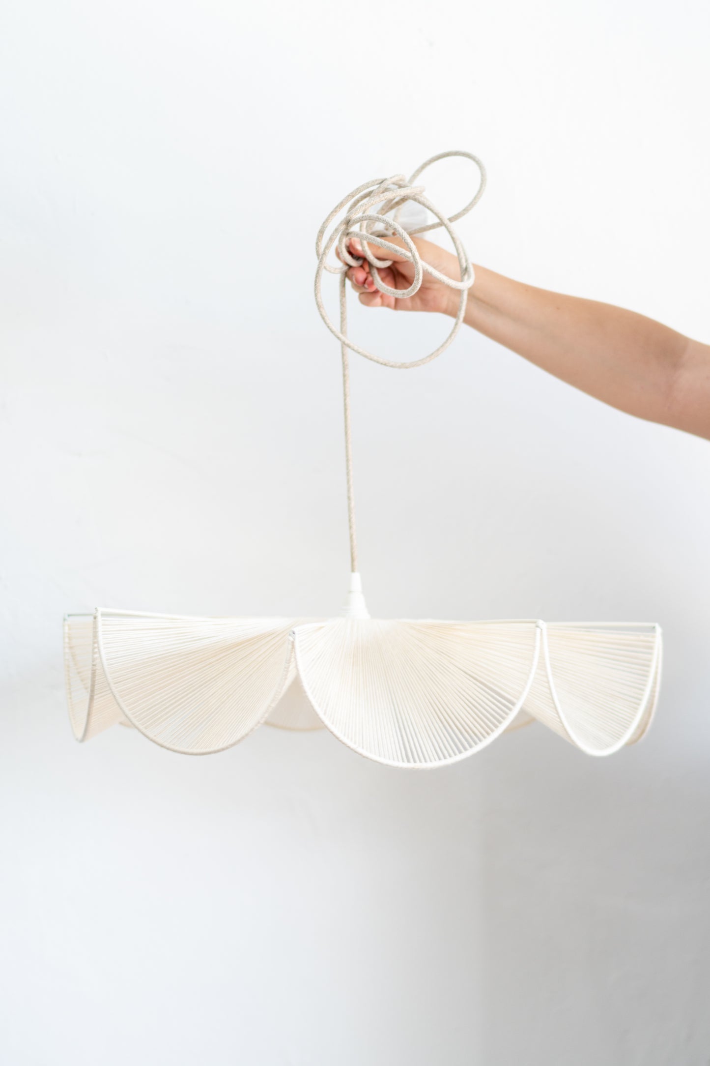 Hanging Petal Pendant - Ivory