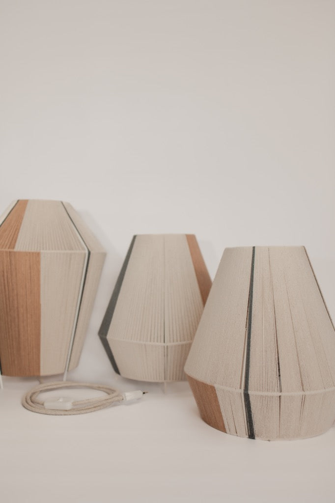Table Lamp Cone - Pebble