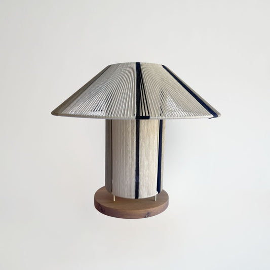 Custom Africana Veldt Table Lamp - Noir