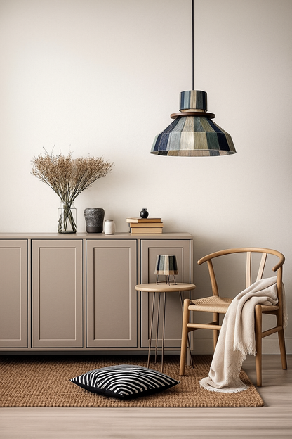 Hanging Africana Veldt Pendant (3) - Dark Greige