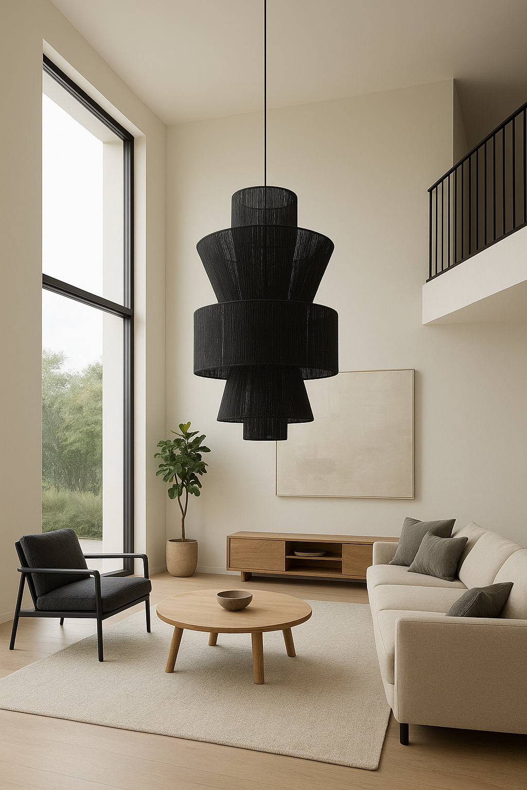 Hanging Tower Pendant - Brick Red