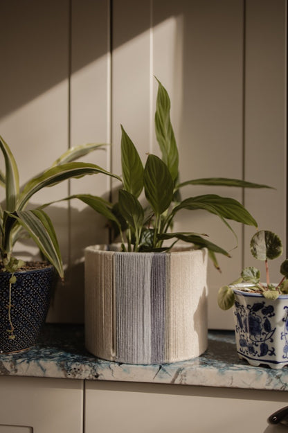 Planter Pot Cover - Shades of Blue